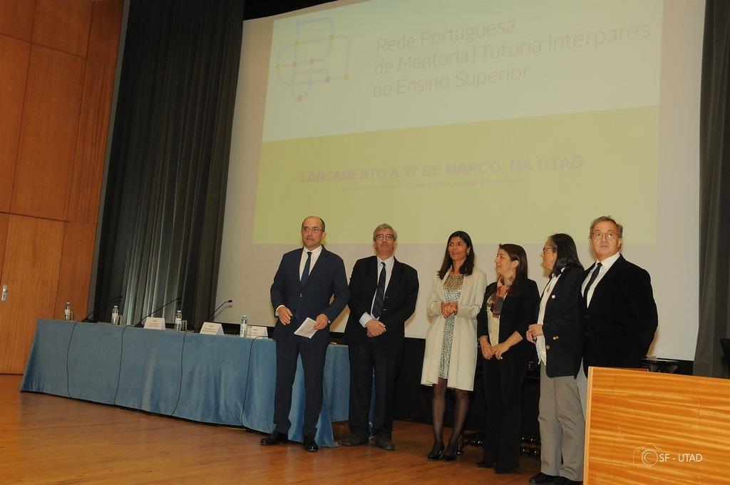 Lançamento da Rede Portuguesa de Mentoria | Tutoria Interpares no Ensino Superior, ocorrido na UTAD, em março'19.