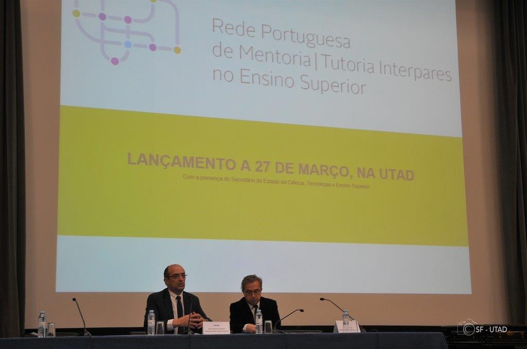 Lançamento da Rede Portuguesa de Mentoria | Tutoria Interpares no Ensino Superior, ocorrido na UTAD, em março'19.